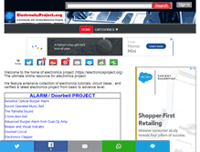 Tablet Screenshot of electronicsproject.org